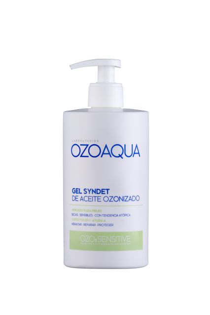 Gel syndet de Aceite ozonizado OzoSensitive. 