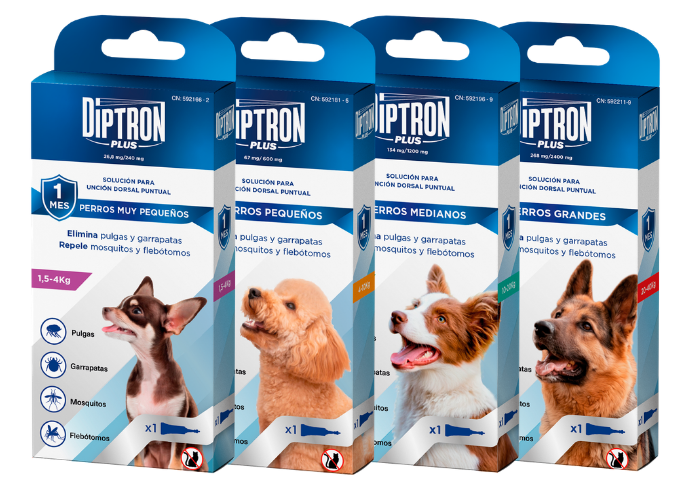 DIPTRON PLUS - Pipetas Fipronilo + Permetrina