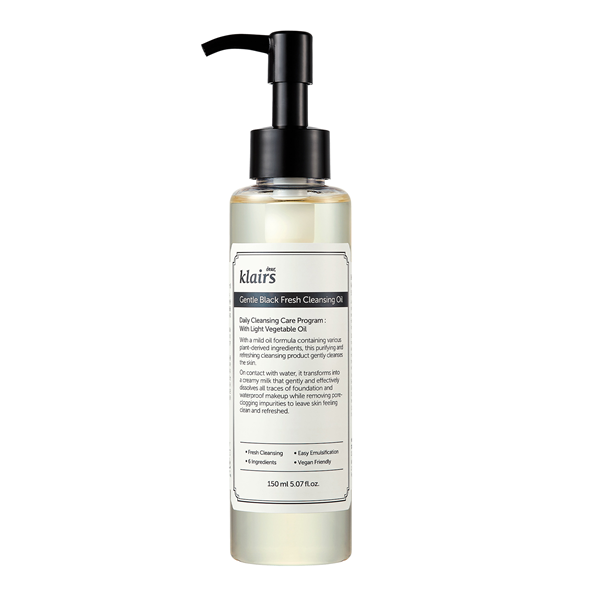 GENTLE BLACK FRESH CLEANSING OIL